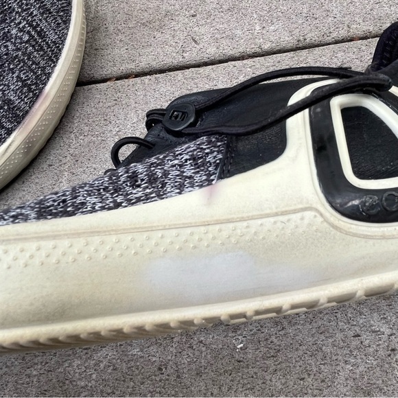 Ecco Men Euro 44 Intrinsic Gray Black Knit Low Top Athletic Sneaker Shoe 10/10.5 - Picture 10 of 16